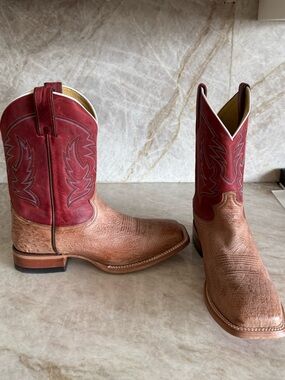 Men’s Justin Boots Smooth Ostrich Size 10 1/2 EE